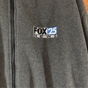 Gray FOX25 News Fleece Jacket